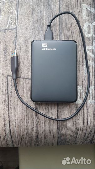 Внешний диск HDD WD Elements Portable на 2 тб
