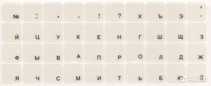 Наклейки на клавиатуру русские буквы