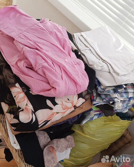 3 Пакета женских вещей, размер 44-46,Обувь кожаная