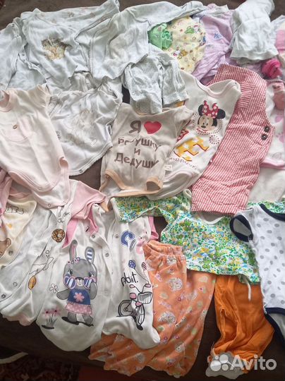 Пакет вещей на новорожденого девочка от 0 до 6 мес