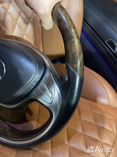 Руль Mercedes S222 комплектный с обогревом