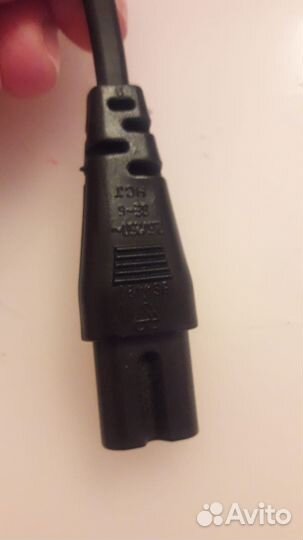 Кабель с 3-контактной вилкой и евроразъёмом С7