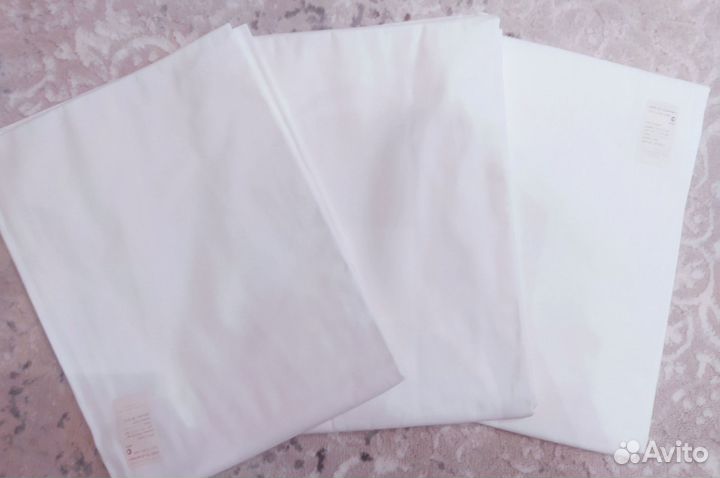 Простыня белая новая бязь 150/220
