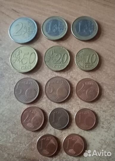 Монеты Испании, Болгарии, Румынии, Кипра, США