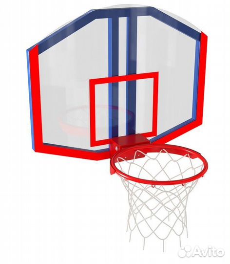 Стритбольный щит из оргстекла с любительским кольцом Pioner A13352