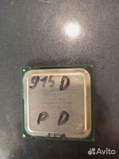 LGA 775 Intel Pentium D 915 2 ядра