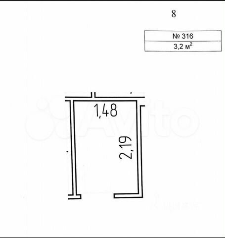Склад, 3.2 м²