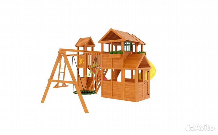 Площадка для улицы Клубный домик Макси с трубой