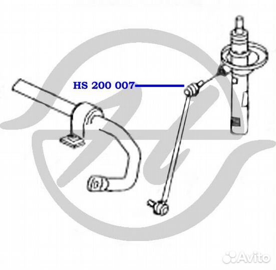 Тяга стабилизатора передняя HS200007