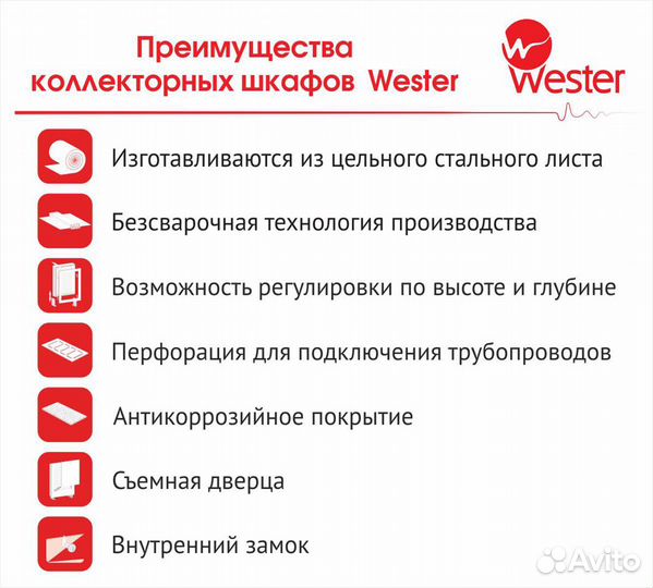 Шкаф коллекторный Wester шрв-6