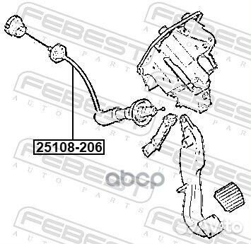 Трос сцепления 25108206 Febest