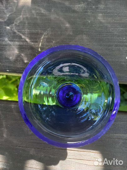 Кувшин синее стекло СССР