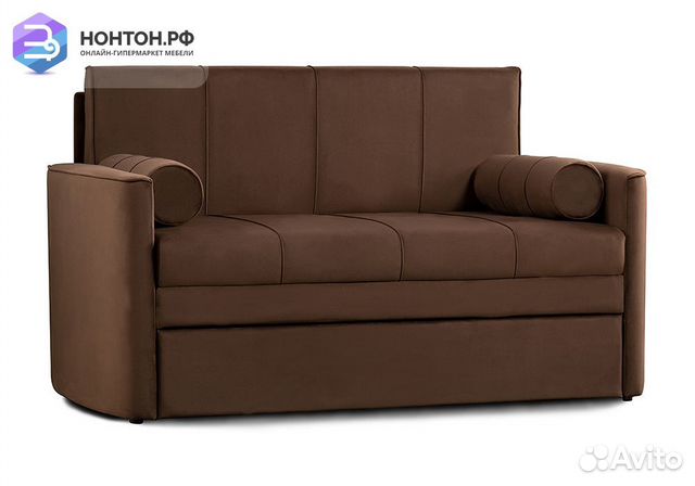 Диван выкатной Мелани коричневый