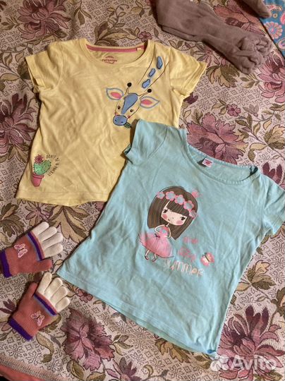Вещи пакетом для девочки 104 110