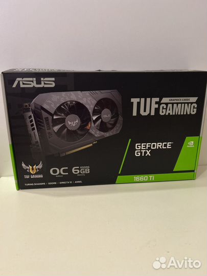 Видеокарта asus GeForce GTX 1660 TUF-GTX1660TI-T6G