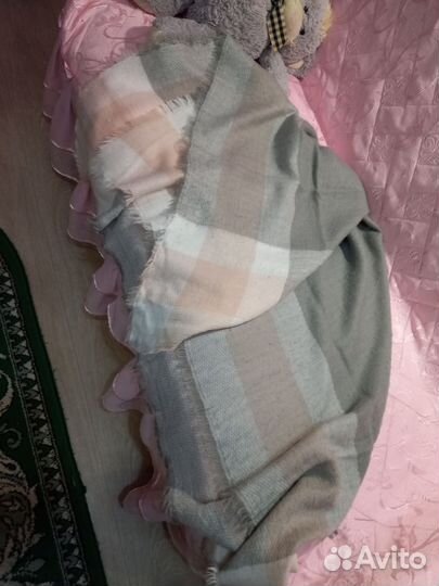 Зимний платок палантин