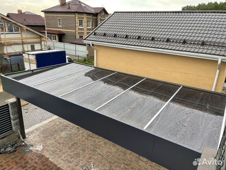 Навес по индивидуальному проекту