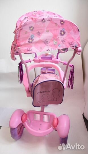 Детский трехколесный велосипед 3127 розовый