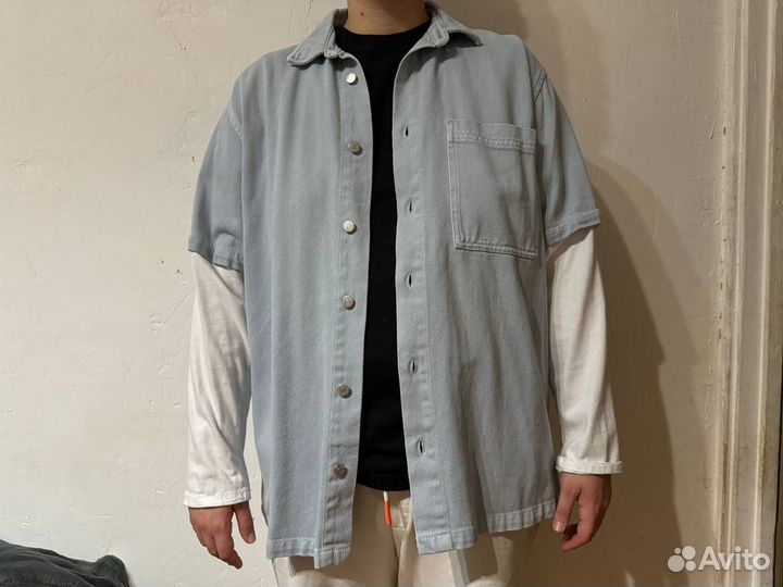 Джинсовая рубашка zara