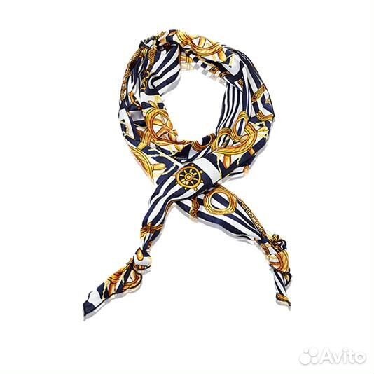 Шарф с модным морским принтом
