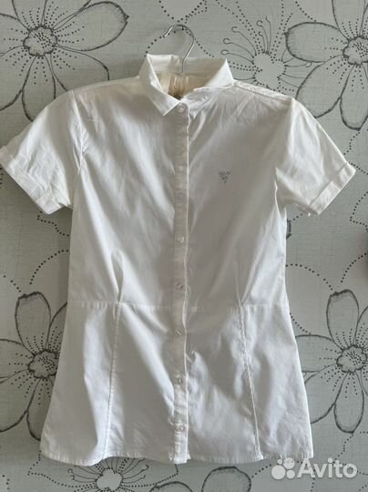 Рубашка белая guess детская