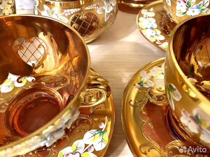 Богемия Чайный сервиз Брусника. Ваза