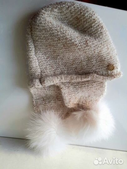 Вязаная шапочка-ушанка Canoe