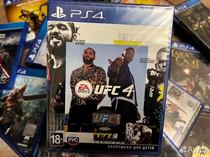 Диск UFC 4 PS4 / Новый