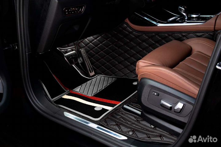 3D Коврики Range Rover Салон Багажник из Экокожи