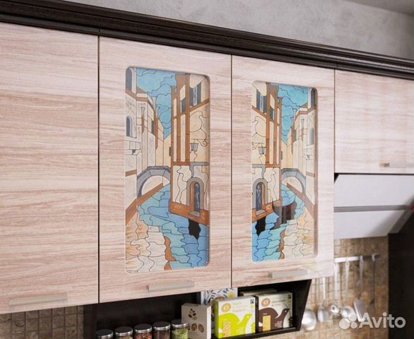 Кухня Венеция угловая глянец мдф на заказ