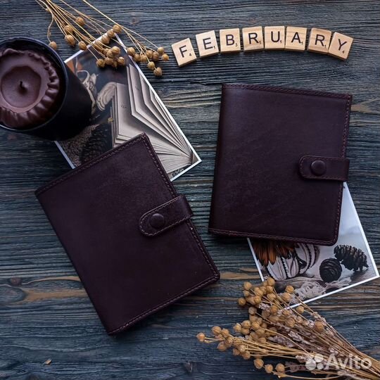 Кошелек мужской кожаный