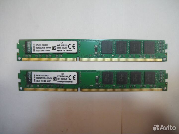 Оперативная память DDR3 8Gb Kingston KVR16N11/8
