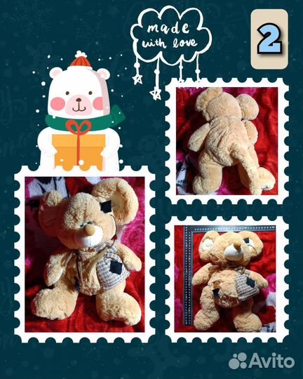 Мягкие игрушки ручной работы в ассортименте