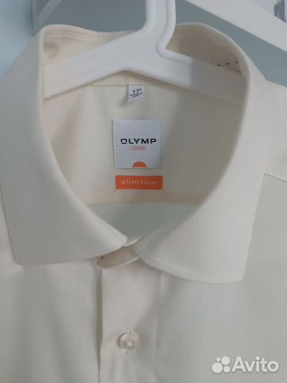 Рубашка мужская белая Olymp luxor slim, 43 17