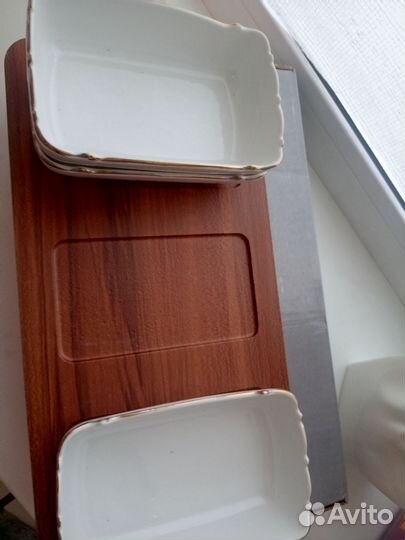 Менажница + 3 блюда из керамики