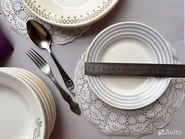 Тарелки СССР суповые десертные