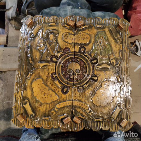 Нарды ручной работы со стеклом