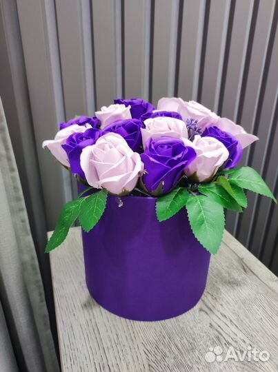 Букет из мыльных роз