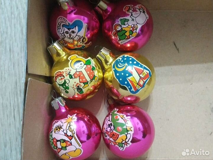 Шары ёлочные игрушки СССР