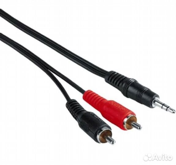 Кабели AUX аудио мини-джек 3.5 мм папа-папа/2 RCA