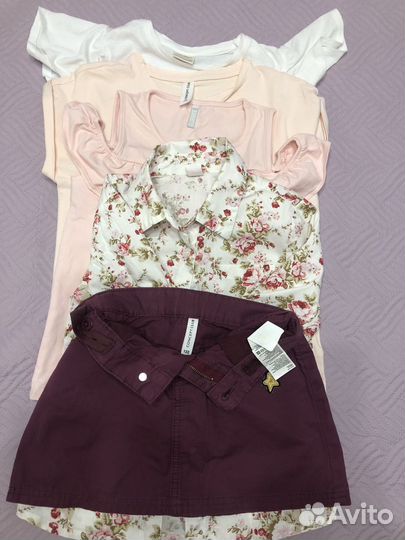Пакет летних вещей для девочки 122 128