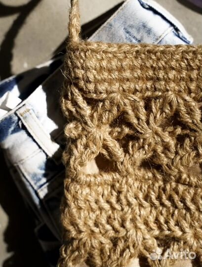 Сумка плетеная из джута