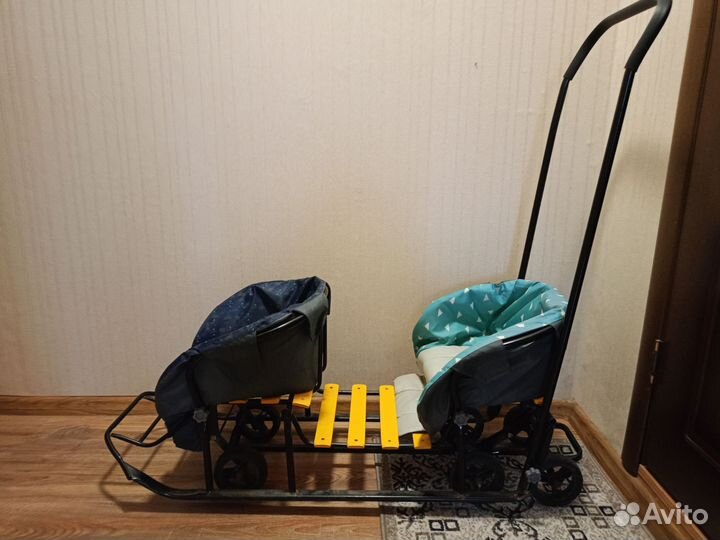 Санки коляска для двойни