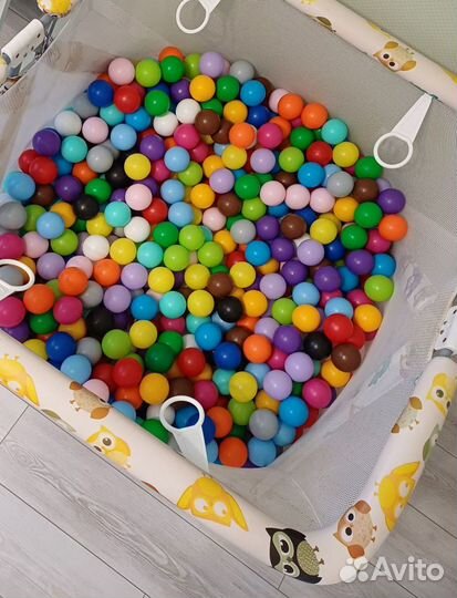 Сухой бассейн (манеж) с шариками 500 штук