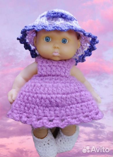 Пупсики 12см в одежде ручной вязки