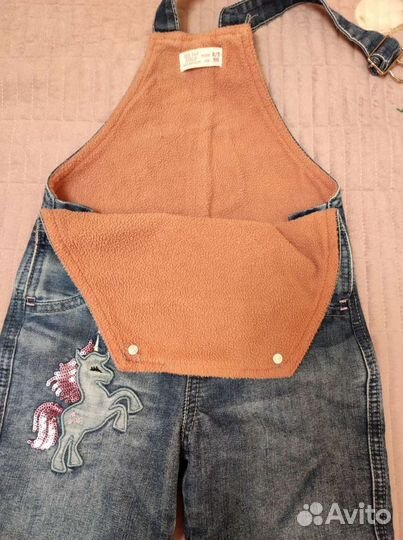 Джинсовый комбинезон для девочки