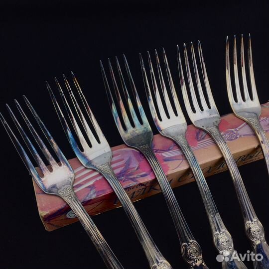Вилки столовые Роза мельхиор