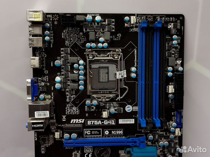 Мат.плата Socket LGA1155 MSI B75A-G41