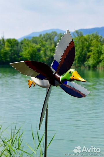 Прикольный Флюгер вертушка утка