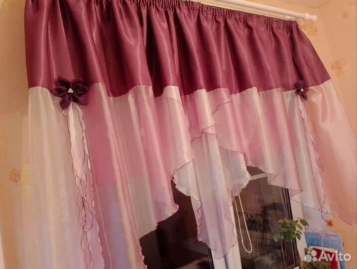 Штора для кухни бу